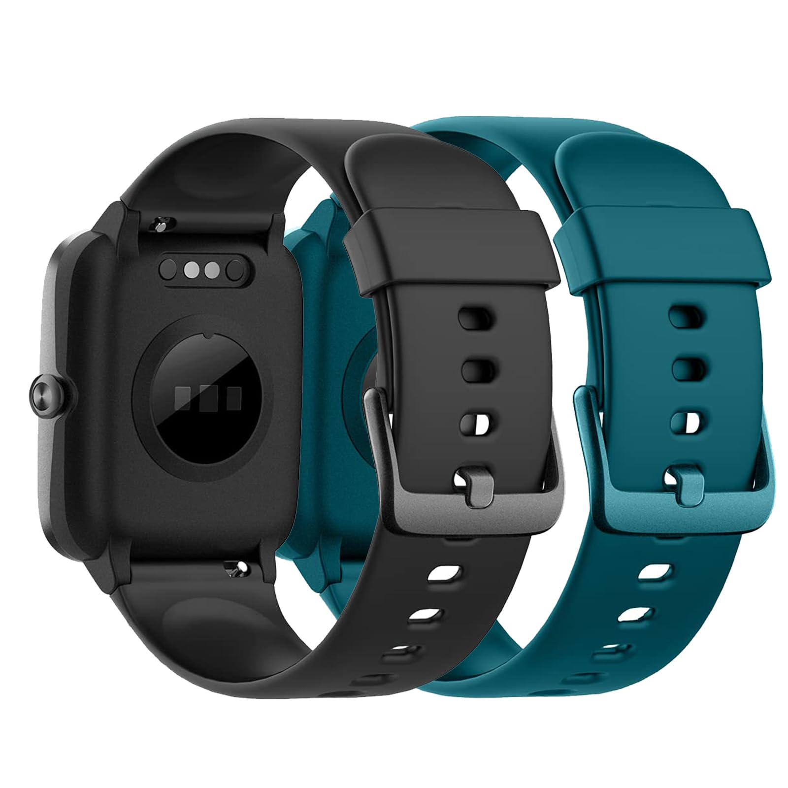 Harikiri Straps Compatible with Veryfitpro ID205L,19mm Soft Silicone Strap for Yamay fitness,GRV,Willful,Popglory,Blackview,UMIDIGI,ID205S ID205G ID215G ID216 SW020 SW023 WF021 WF025 Uwatch3