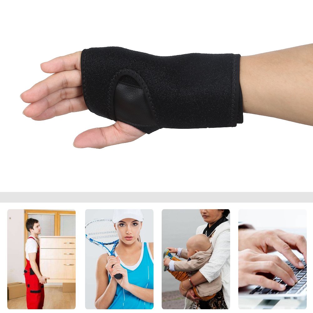 DOB AOLIKES Carpal Tunnel Wrist Brace with Removable Splint and Adjustable Support Wrap (Right)