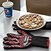 Yoheer 932F Extra-long Cut & Heat Resistant Oven Mitts with 100% Cotton Lining Good for Oven,Outdoor BBQ Grill,Fireplace Camping,Kitchen,Mechanics and so on.