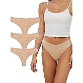 DingLu Womens Seamless Thongs No Show G-String Underwear
