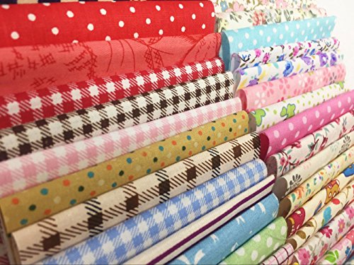 levylisa 200 PCS 4'' x 4''100% Precut Cotton Fabric Bundles, DIY Sewing Quarters Bundle, Cotton Quarter Fabric Bundle, Precut Fabric, Quilting Fabric Bundles, Precut Quilt Kit, Vintage Sheet Supply