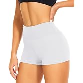 Workout Biker Shorts for Women - 3"/5"/14" Booty Spandex Volleyball Shorts | Soft High Waisted Tummy Control Shorts, Capri Knee Length Shorts, Fitness Clothing for Yoga Gym Running Athletic