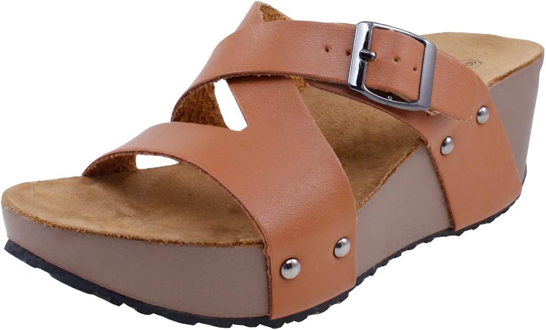 Agape PAGE50 Slipon Platform Wedge Slide