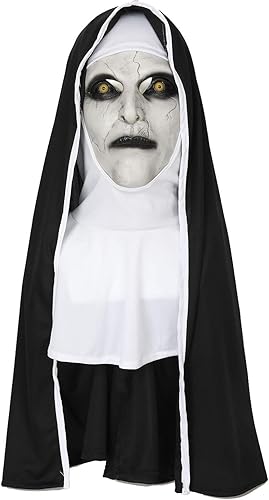 Amazon 怖い シスター マスク リアル インパクトあり 死霊館のシスター修道女 コスプレ ハロウィン マスク 怖い コスチューム ラテックス かぶりやすい 変装 仮装 マスク 頭巾 A1 コスプレ 仮装 通販 Amazon 怖い シスター マスク リアル インパクトあり 死霊館のシスター修道女 コスプレ ハロウィン マスク 怖い コスチューム ラテックス かぶりやすい 変装 仮装 マスク 頭巾 A1 コスプレ 仮装 通販