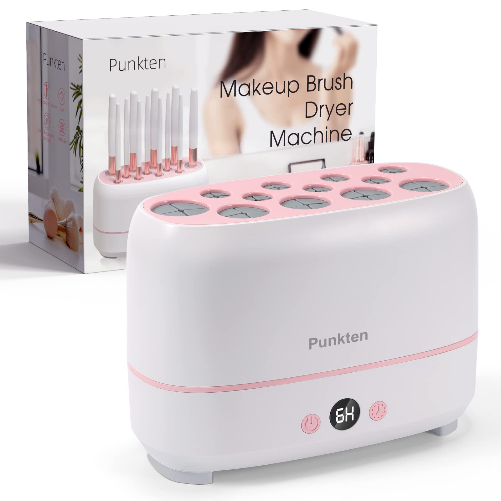 Photo 1 of Makeup Brush Dryer Machine,Can Drying 12pcs Makeup Brushes,2pcs Sponges Or Powder Puff AT Once,Baked Slowly At Constant Temperature Without Hurting The Bristles,USB Charge(Type-C)