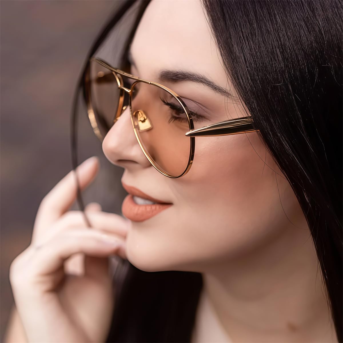 GUVIVI Retro Gold Aviator Sunglasses for Women Men, 2025 Metal Oversized 70s Aviators Sun Glasses
