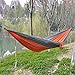 OuterEQ Portable Parachute Nylon Fabric Travel Camping Hammock Grey & Orange