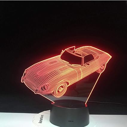 Amazon Buzdao 色が変わる家の装飾ランプled車の形ライトusb3d車両常夜灯ベビースリープデスクランプ ホーム キッチン