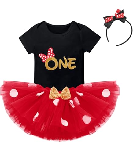 mickey mouse 1st birthday dress Laqualle Toddler Kids Baby Girls Princess Outfits Polka Dots Tulle Tutu Cake Smash clothes set 1-6T: Clothing, Shoes & Jewelry occasion-Vacation 2 weeks to be Color:Navy Blue Pink Charlotte Birthday Dress