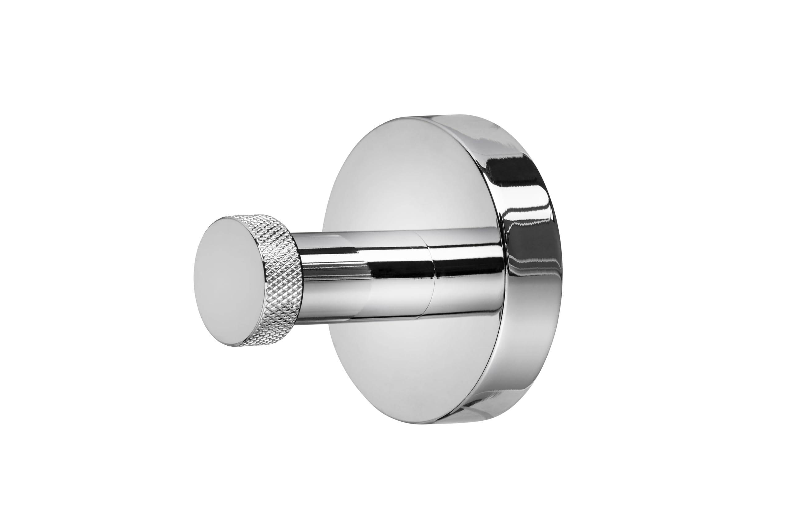 Croydex Chrome Modern Bath Robe Hook - Flexi-Fix Towel Holder, Knightsbridge Collection, Bathroom Accessories, Durable Zinc Alloy Construction, Universal 'X' Plate, Includes All Fixings