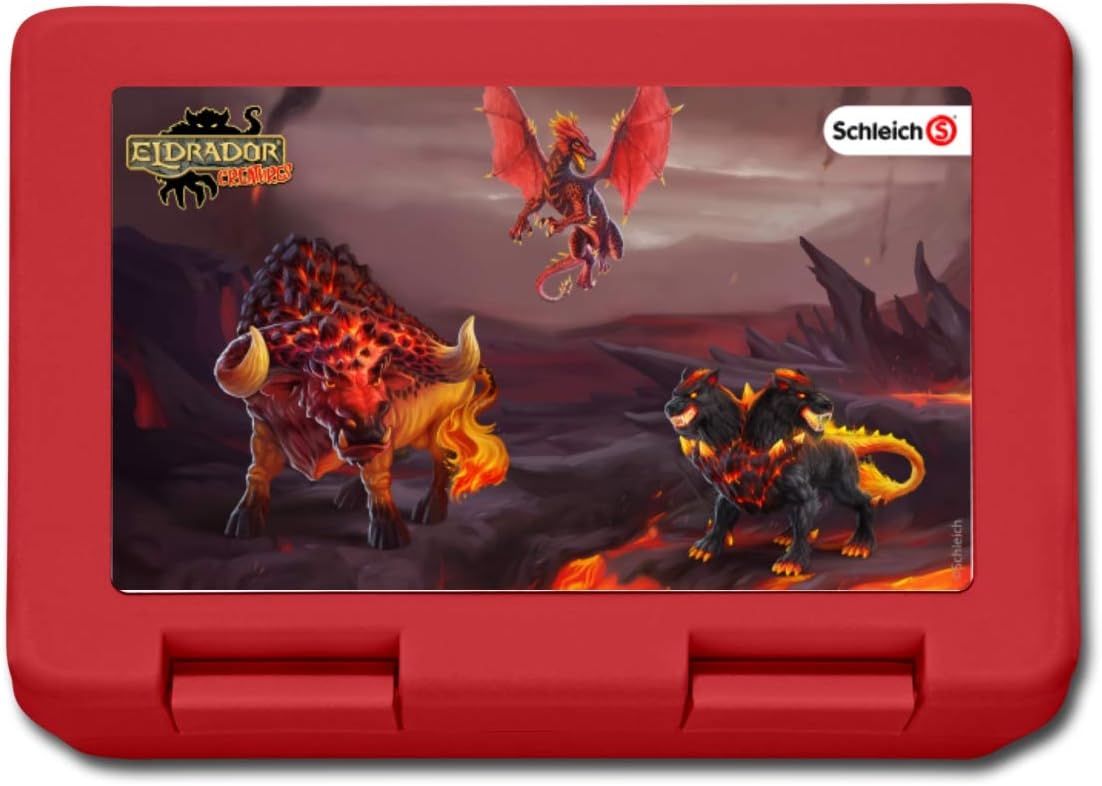 Schleich Eldrador Creatures Lavawelt Lunchbox, Rot: Amazon.de: Küche