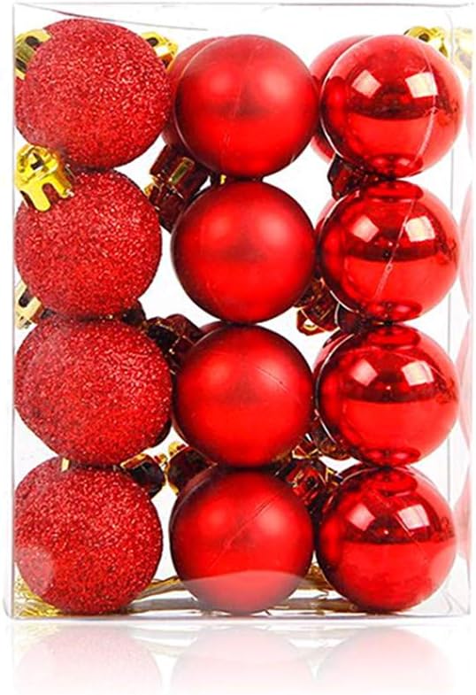 ALIMITOPIA 24pcs Christmas Ball Baubles,1.2