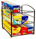 DecoBros Kitchen Wrap Organizer Rack, Bronze (Small / Standard, 2-1/2" BOX) (Kitchen)