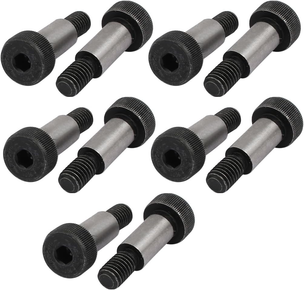 uxcell 10pcs 40Cr Steel Shoulder Bolt 10mm Shoulder Dia 20mm Shoulder