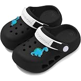 Neoxlem Kids Toddler Clogs Boys Girls Dinosaur Slip on Slides Sandals Summer Beach Pool Outdoor Water Shoes Shower Slippers Garden Clogs