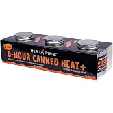 InstaFire 6-Hour Canned Heat (3-Pack) Camping, Camp Stove Cooking Food, Canned Heat, Nontoxic for Emergency