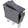 AC 16A/250V 20A/125V 3Pin SPDT ON-Off-ON 3 Position Snap Rocker Switch Black