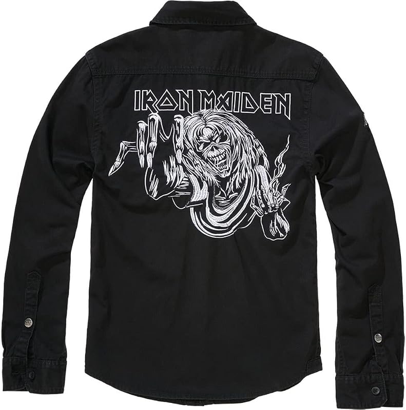 Maiden Vintage Shirt EDDI LS, Color: black, Size: L — foto 3 de 4