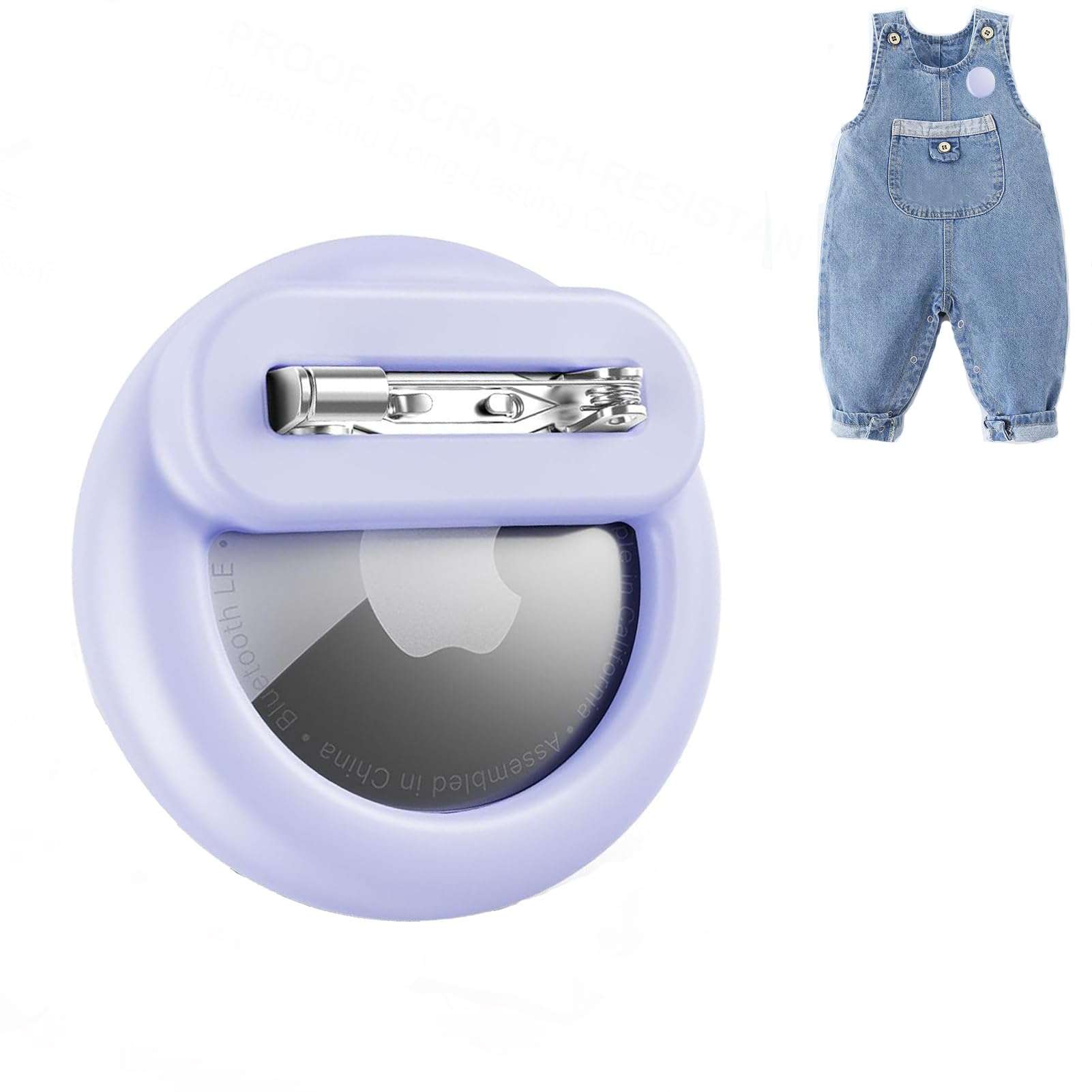 Dingfeiyu Case Hidden for Airtag, Holder Protective Cover for Apple AirTag, Wearable GPS Tracker Cases for Child, Elderly, Pets Collar, Clothes, Backpacks