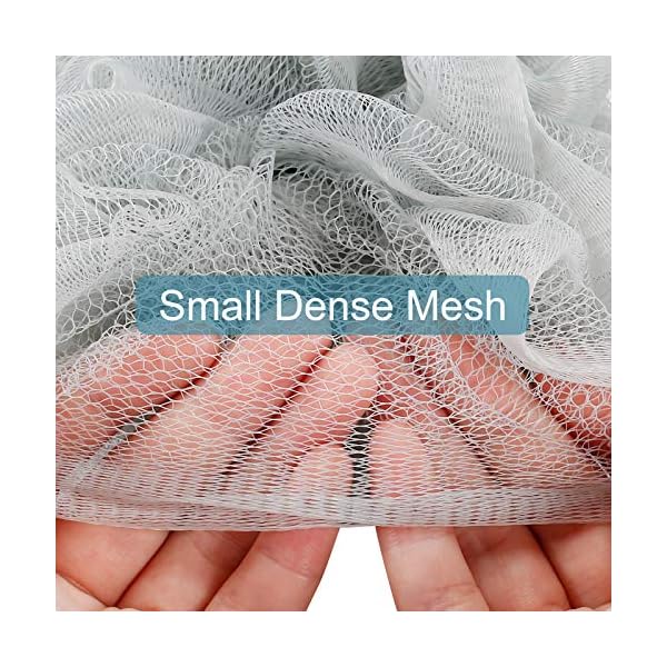 2PCS Shower Puff, Black Bath Sponge Big Full Lather Cleanse 60g/pcs, Pouf Ball for Exfoliate Bathing Accessories by…