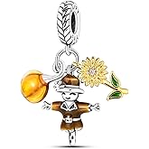 Hapour 925 Sterling Silver Charms for Bracelets Necklaces, Cute Fashion Love Heart Dangle Charm Pendant Beads Gift for Women Her