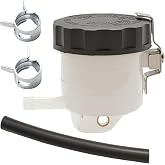 Aynaxcol Brake Fluid Reservoir Tank Oil Cup, Replacement for Kawasaki ZX-7 1989-1995 ZX-7R 1991-2003 Replacement for Suzuki TL1000S 1997-2001 GSXR1000 2001-2013
