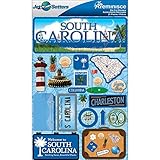 Reminisce Jet Setters Dimensional Stickers - South Carolina