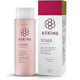 6SKINS® Pore Refining Toner for Face with Salicylic Acid (BHA) & Glycolic Acid (AHA) - Hydrating Korean Skin Care Face Toner for Women - Pore Minimizer for Face, Brightens & Moisturizes Skin - 150 ml