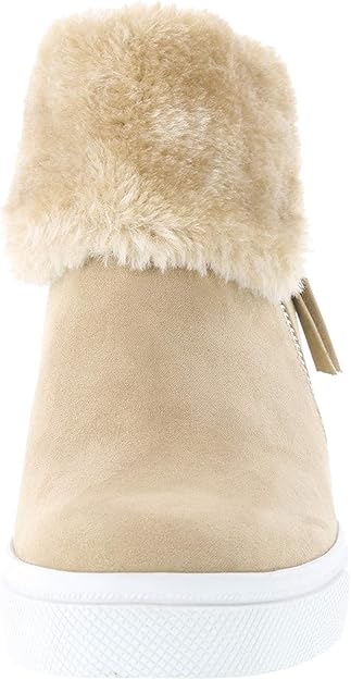 women's fur cece hidden wedge casual