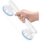 JOTPE 2026 Upgraded Suction Grab Bar for Shower,No-Drill,11-inch,White | 1 Pack, Adheres securely to smooth surfaces,Provides safety balance support,Elderly &amp; Seniors,Waterproof,removable,Easy setup