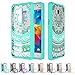 Galaxy Grand Prime / J2 Prime / Grand Prime Plus Case With Clear HD Screen Protector, AnoKe Colors Totem Mandala Ultra Slim Fit Acrylic TPU Hybrid Cell Phone Cover Cases For Samsung G5308 TM CH Mint