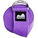 REEHUT Yoga Strap 8ft with Ebook - Durable Polyester Cotton Exercise Straps w/Adjustable D-Ring Buckle for Stretching, General Fitness, Flexibility and Physical Therapy Purple