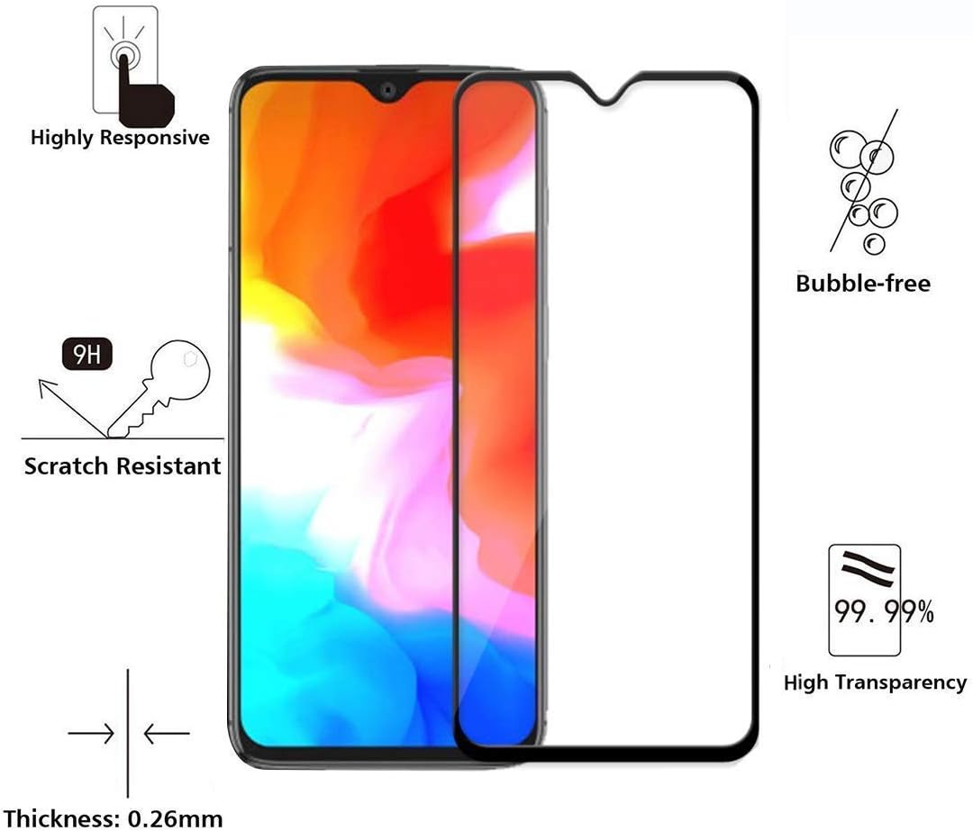 ShopalfaTM 6D Premium Edge to Edge Full Glue Tempered Glass for OnePlus 6T