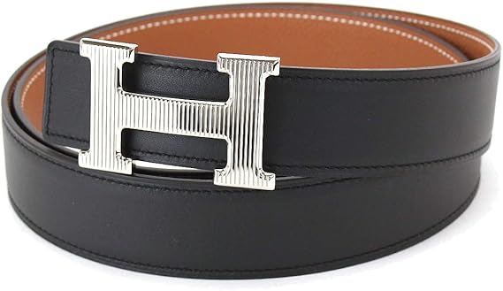Amazon 新同 エルメス Hermes ストリエ コンスタンス Hベルト リバーシブル スイフト エプソン ブラック ゴールド 95 T刻印 中古 ベルト 通販