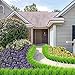 ZMOCEN 4 Pcs Artificial Outdoor Plants Faux Plastic Wheat Grass Fake Leaves Shrubs Greenery Bushes Indoor Outside Home Garden Office Wedding Party Decor UV Resistant