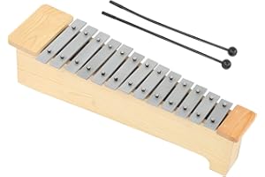 Aluminum Glockenspiel, Accurate Non Burrs Professional Tones Environmentally Friendly Paint Metallophone for Music