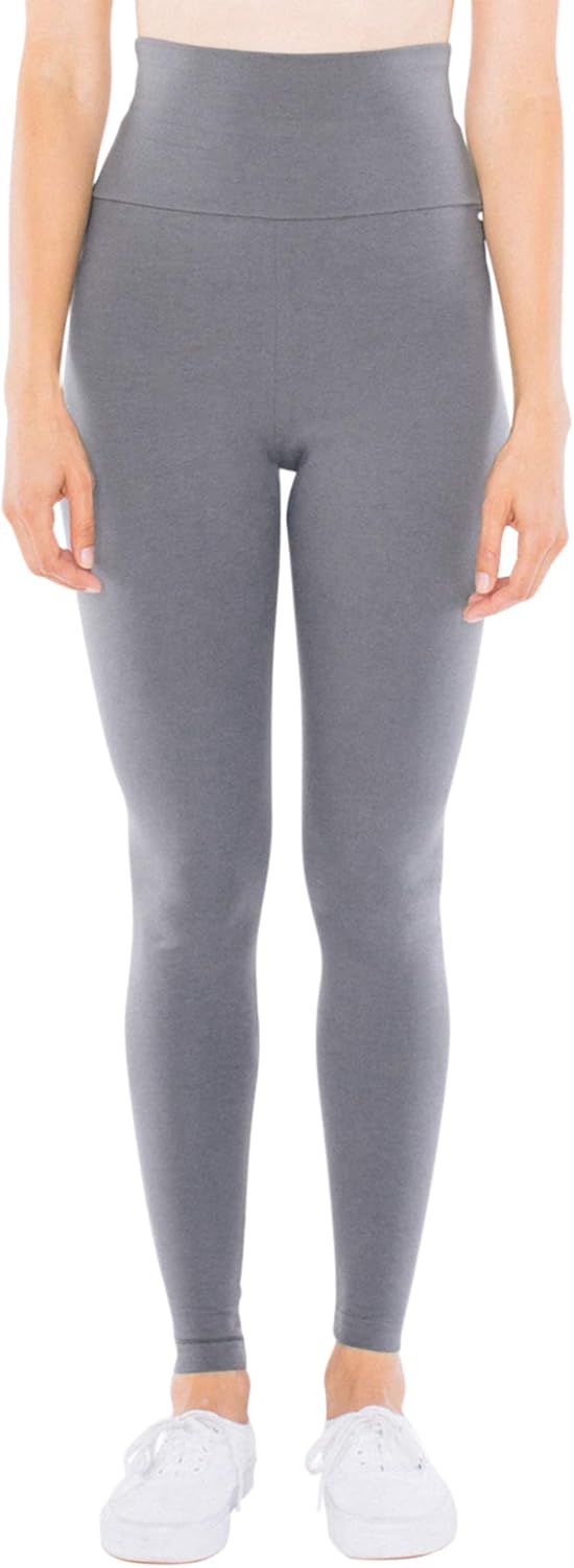 American Apparel Women's Cotton Spandex Jersey High-Waist Leggings at  Women’s Clothing store