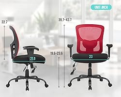 Office Chair Big and Tall 400lbs Desk Chair Mesh
