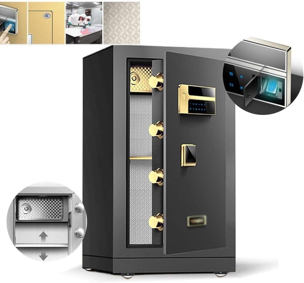 Lock Boxes Security Safe Fingerprint Password AntiTheft Safe Large Intelligent All