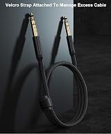 Ruxely 6.35mm TRS Instrument Cable 6M 2-Pack Straight 1/4 Inch Male Jack view 6