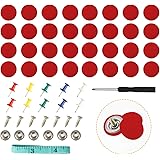 KUFUNG 60PCS Car Roof Headliner Repair Kit, Auto Roof Snap Pins Retainer Design for Car Roof Flannelette Fixed, with Installa