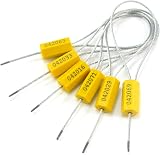 COCOLELE 100pc Numbered Security Cable Seals Tamper Proof Steel Wire Pull-Tite view 2