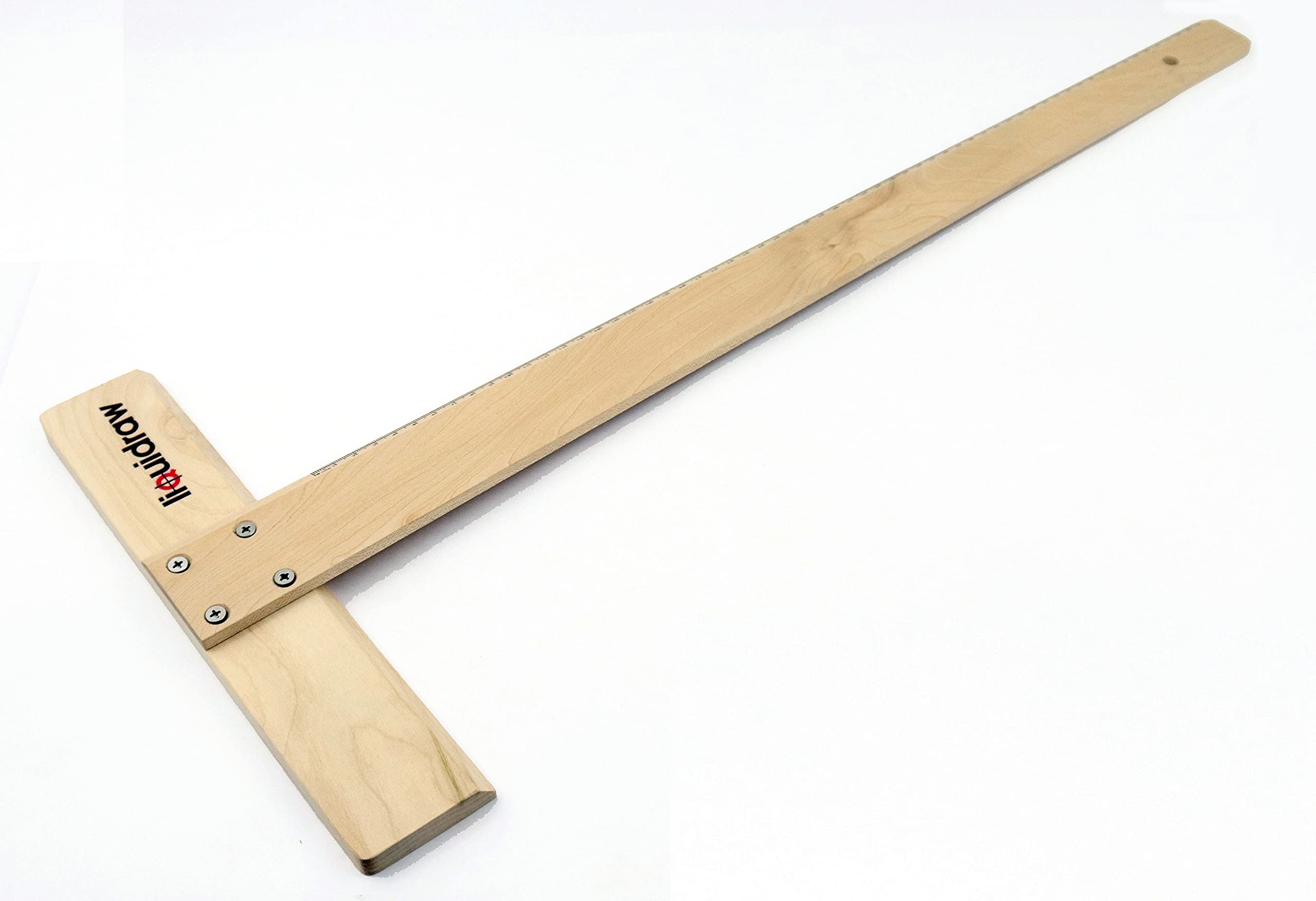 Liquidraw T Square Wooden Ruler - 60 cm / 24" | T-Square Shape Wood Ruler With Markings | Ideal For Drawing, Drafting & Layout Work | Ideal DIY, Craft, Architect or Engineer Angle Measuring Tool