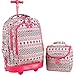 J World New York Setbeamer Rolling Backpack with Lunch Bag