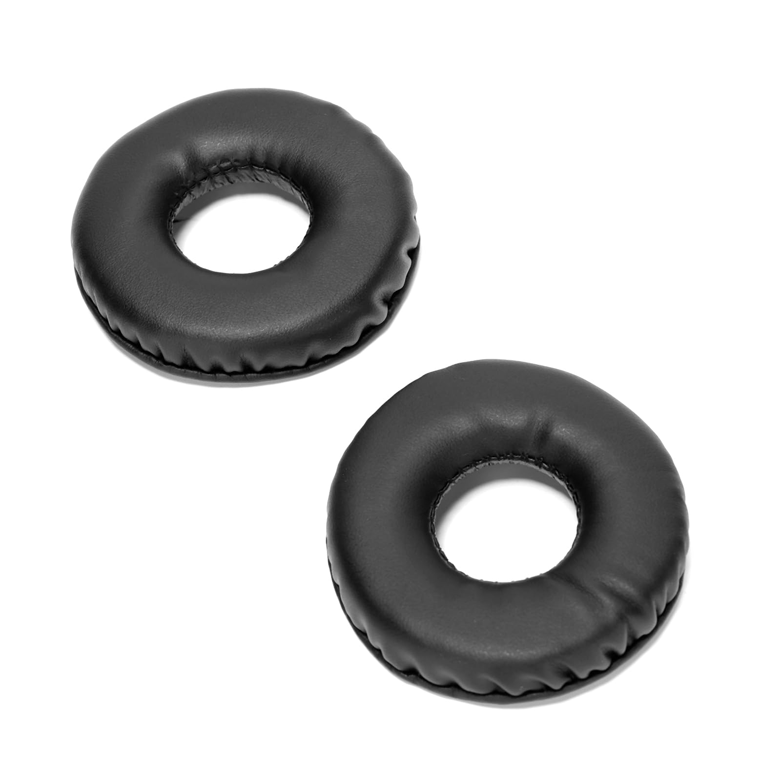 1 Pair Protein Leather Black Ear Cushions Compatible with Sony WH-CH500/510/ZX3308BT/310/ZX100/ 600/V150 Earphones Ear Pads