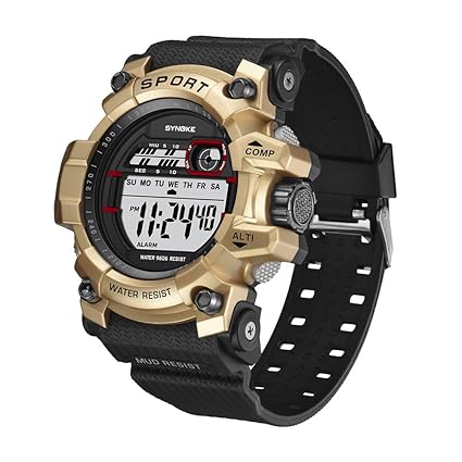 NEEKY Herren Armbanduhr,Sportuhren,Smartwatch,Für Unisex Fitness Uhren - Multi Funktions wasserdichte Uhr LED Digital Double 