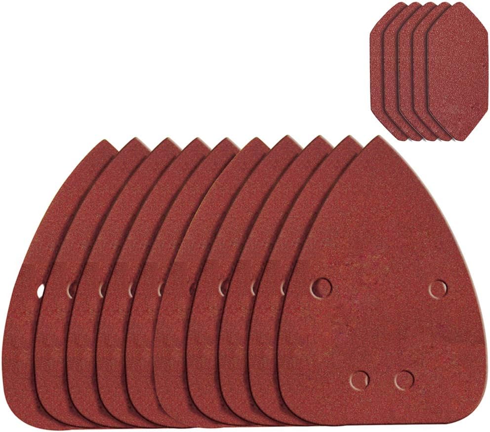 WORX WA2066 - Set of 15 Sheets Gr 80 (10 Sheets + 5 Finger Sands), Brown, 18 x 10 x 2 cm