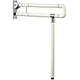 29.5 INCH Grab Bars for Bathroom Toilet Safety Rails for Elderly Pregnant Women Disabled Handicap Bar Medical Flip Up Arm Rails Support Foldable Skid Resistance White