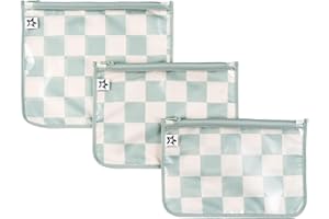 Tiny Twinkle Diaper Bag Organizing Pouches | Mess-Proof Clear Front Travel Organizer Bags | TSA Approved Toiletry Bag Set for Baby and Mom Essentials