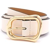 kate spade new york womens 1.20 Inch Belt With Molten Metal Buckle, Leather Accessory, Adjustable Sizing